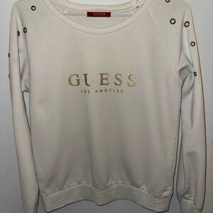 Guess Cream Long Sleeve Sweatshirt